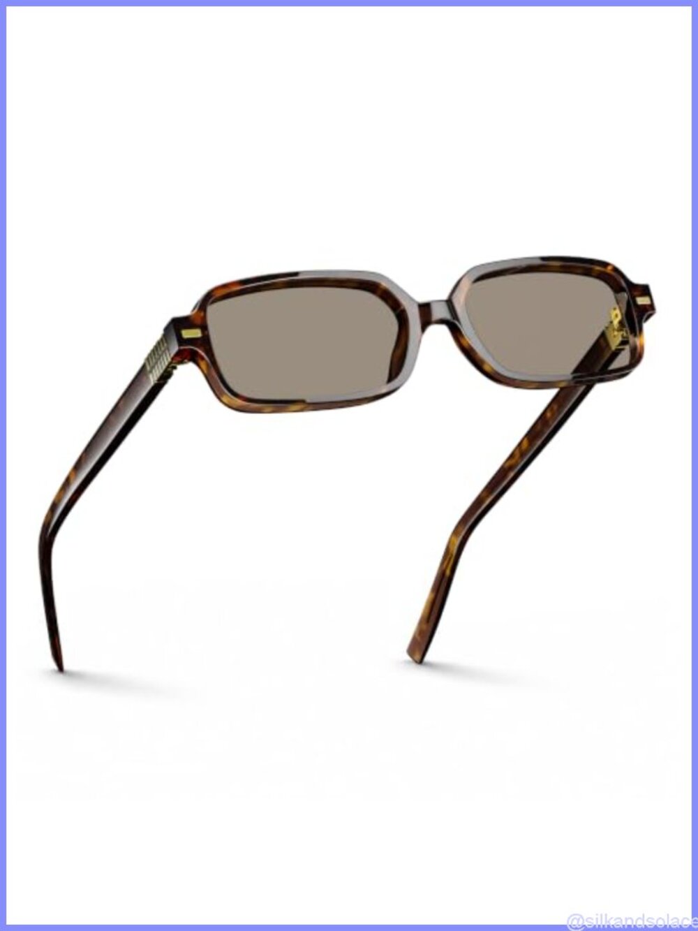Acetate Polarized Retro 90s Square Sunglasses UV Protection Anti-Glare